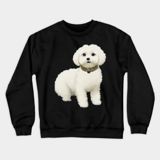 Cutie Maltipoo Puppy Fluffy Dog Maltese Poodle Lover Crewneck Sweatshirt